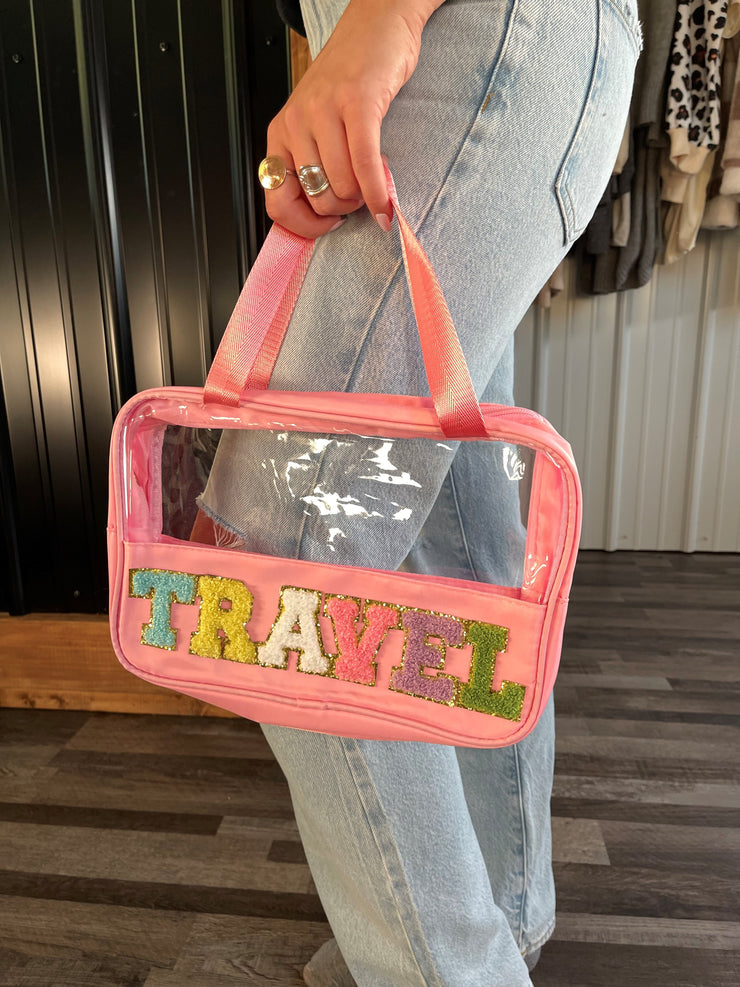 Plush Letter Travel Bag