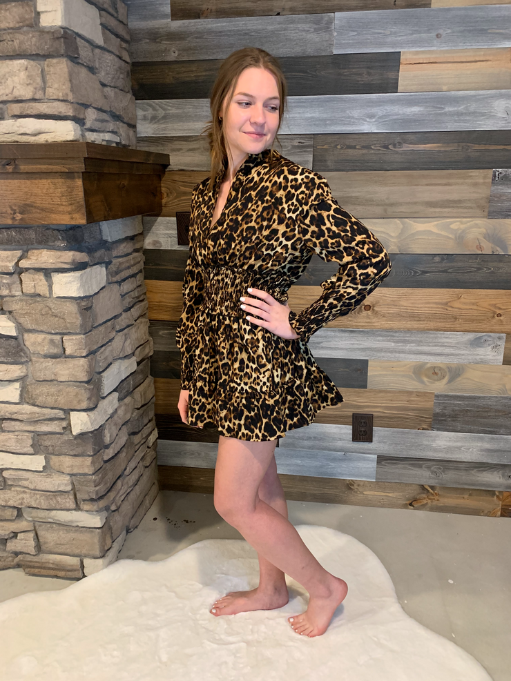 Isabella Leopard Dress