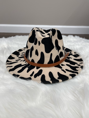 Catalina Cow Print Panama Hat