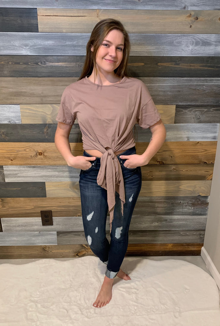 Madison Bow Mauve Top