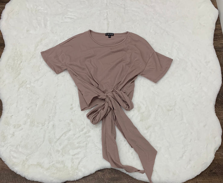 Madison Bow Mauve Top