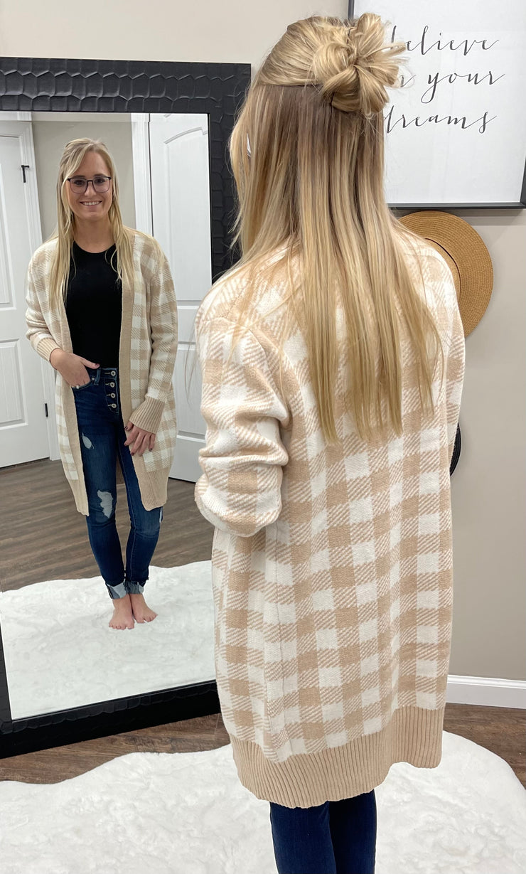 Alessandra Khaki Cardigan