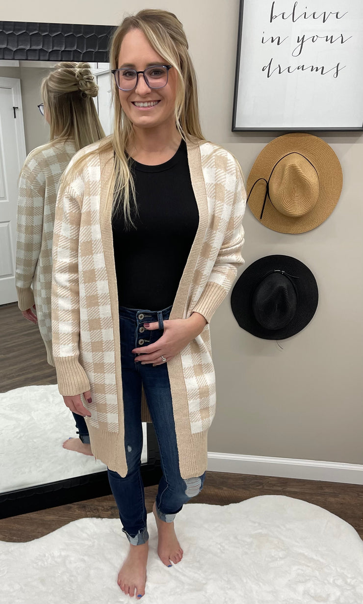 Alessandra Khaki Cardigan