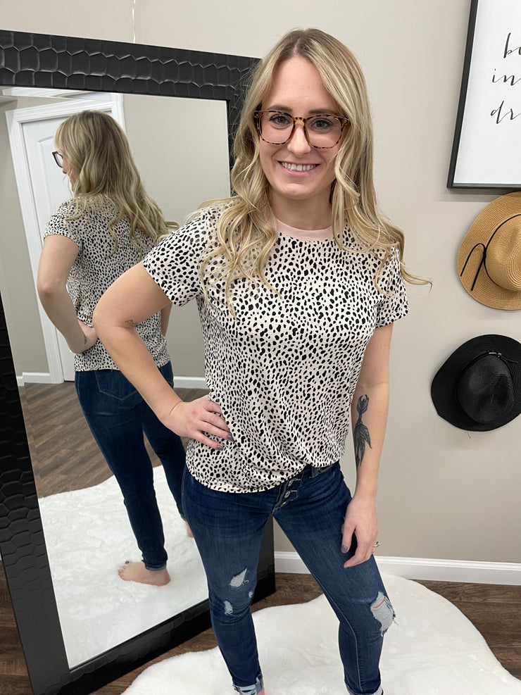 Ramona Cheetah Print Top