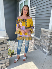 Jaylen Patch Print Top