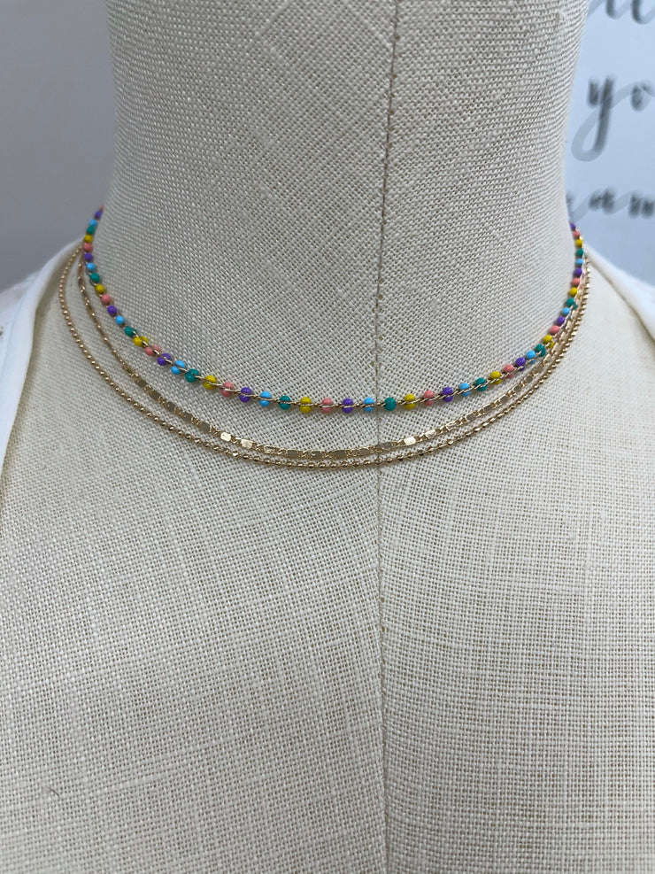 Courtney Colorful Layered Necklace