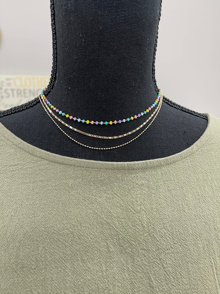 Courtney Colorful Layered Necklace